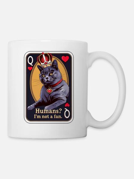 Reine des chats - Mug blanc - blanc