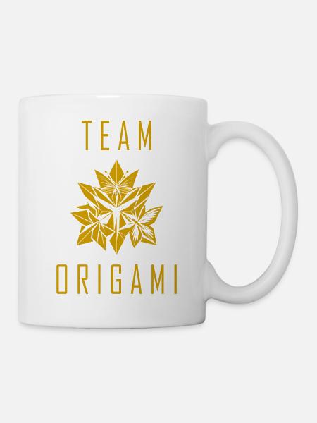 Team Origami - Tasse - Weiß
