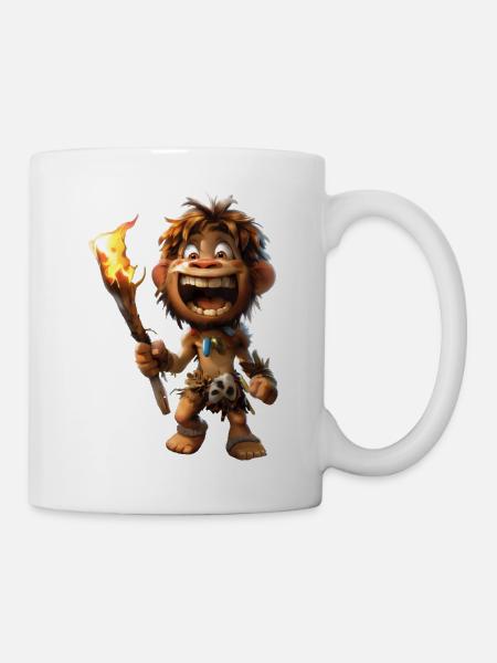 Toons de l’homme des cavernes #lovely - Mug blanc - blanc