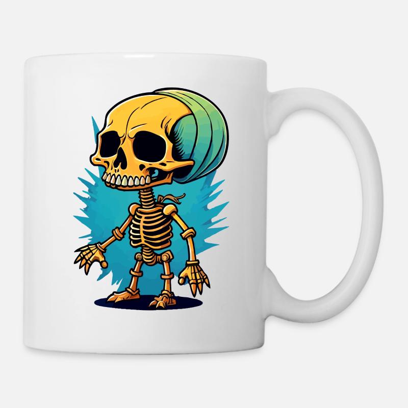 Skelett - Tasse - Weiß