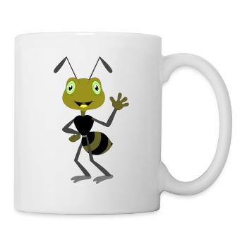 Freche Ameise - Tasse - Weiß - Rechts
