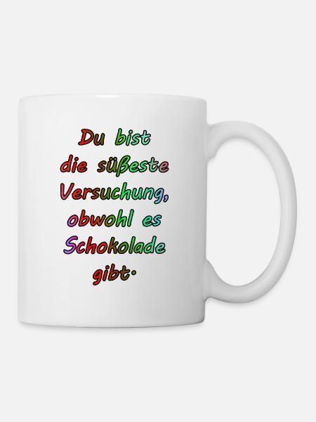 Eine Süße Versuchung - Tasse - Weiß