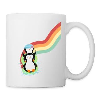 Pinguine Slide - Tasse - Weiß - Rechts