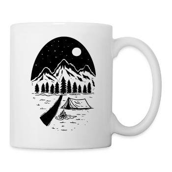 Natur Camping in den Bergen - Tasse - Weiß - Rechts