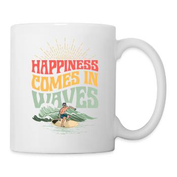 Certified Badass Forklift Operator Surfing Surfer - Tasse - Weiß - Rechts