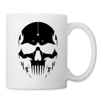 Crâne, crâne - Mug blanc - blanc - Droite