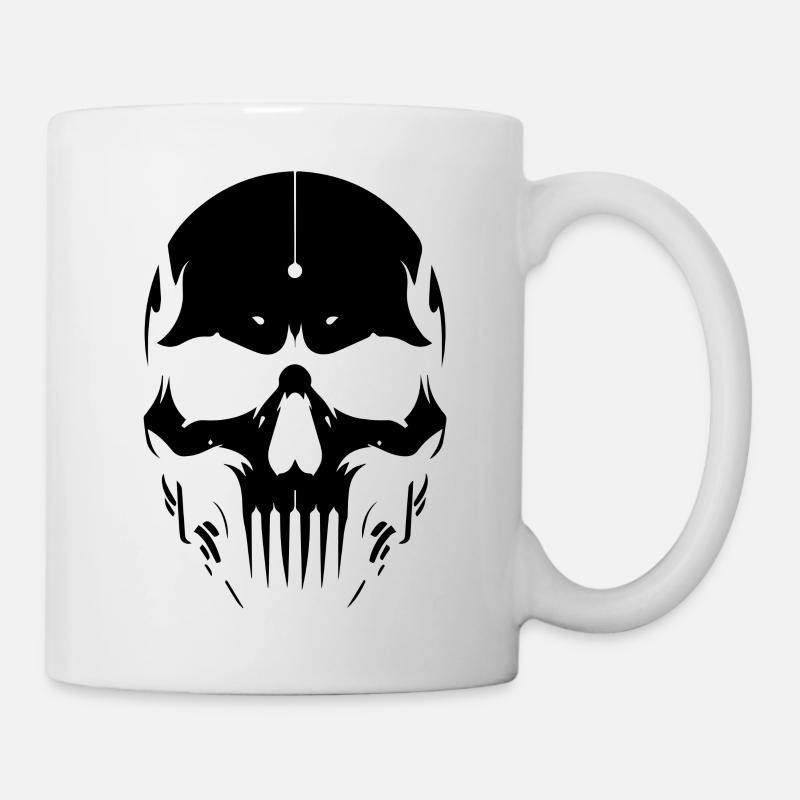 Totenkopf, Totenschädel - Tasse - Weiß