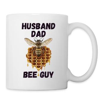 Ehemann Vater Bienen Kerl Imker - Tasse - Weiß - Rechts