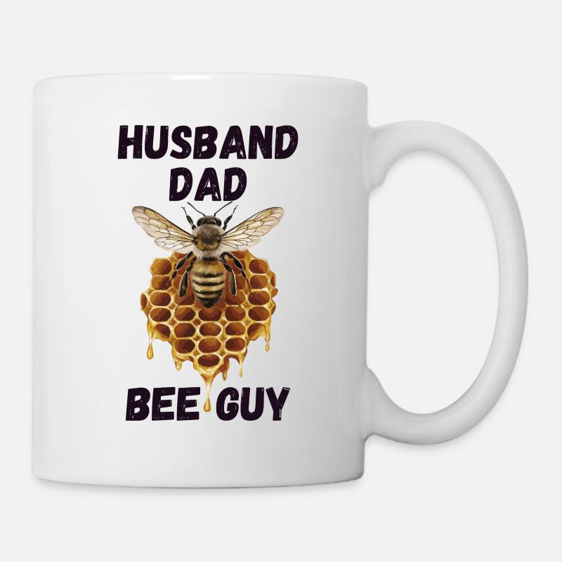 Ehemann Vater Bienen Kerl Imker - Tasse - Weiß