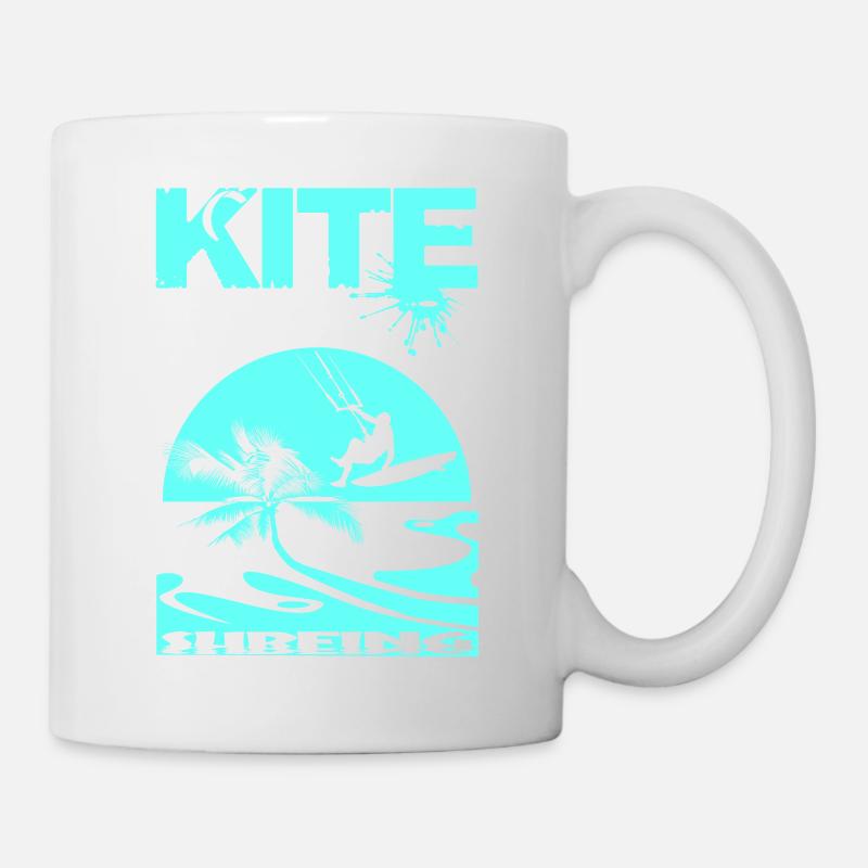 Kitesurfing - Tasse - Weiß