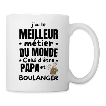 PAPA BOULANGER - Mug blanc - blanc - Droite