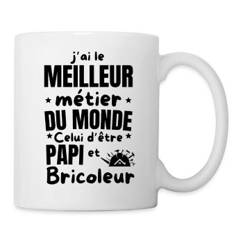 PAPI BRICOLEUR - Mug blanc - blanc - Droite