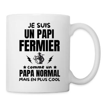 PAPI FERMIER - Mug blanc - blanc - Droite