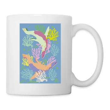 Unterwasser Robben 24 - Tasse - Weiß - Rechts