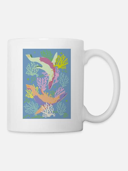 Unterwasser Robben 24 - Tasse - Weiß