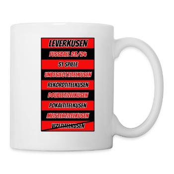 Leverkusen und die Rekorde 2023/2024 @ Markus - Tasse - Weiß - Rechts