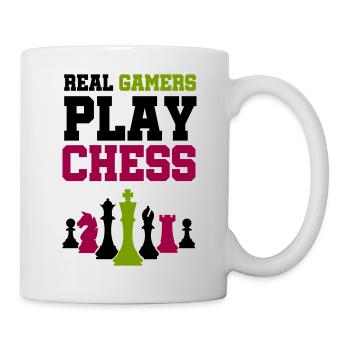 schachfiguren chess - Tasse - Weiß - Rechts