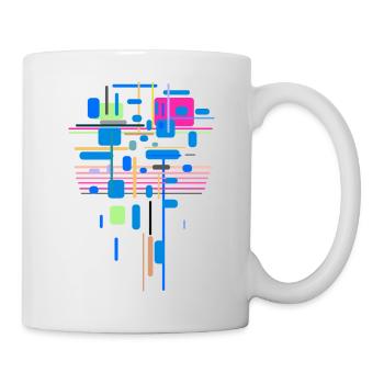 Abstract Colors Pattern - Mug - white - Right