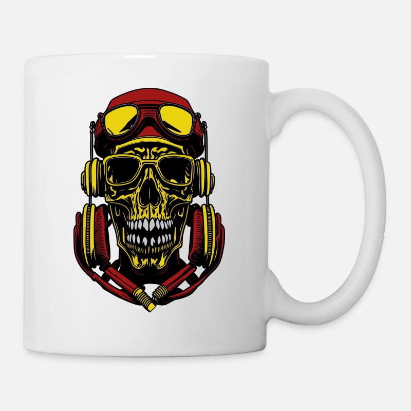 Enthüllungen enthüllt, erleuchteter Schädel - Tasse - Weiß