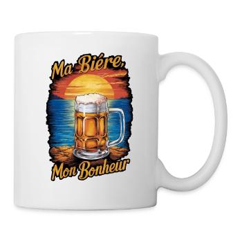 My beer, my happiness. Alcohol humour - Mug - white - Right