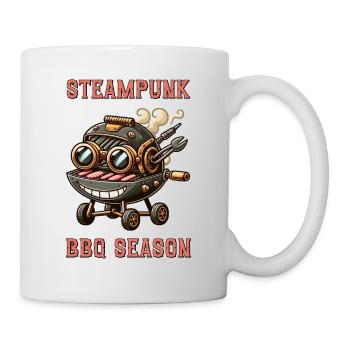 Steampunk BBQ Saison 1 - Mug blanc - blanc - Droite