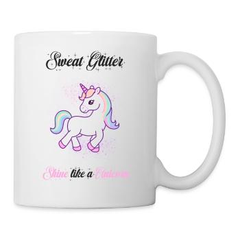 Glitter Fitness Unicorn - Mug - white - Right
