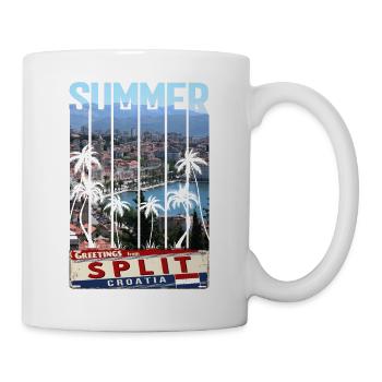Croatie Croatie Hrvatska Ultra été Split musique - Mug blanc - blanc - Droite