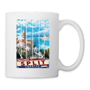 Croatie Croatie Hrvatska Ultra été Split musique - Mug blanc - blanc - Droite