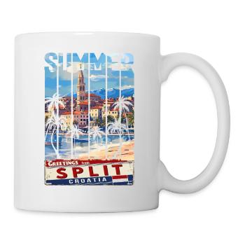Croatie Croatie Hrvatska Ultra été Split musique - Mug blanc - blanc - Droite