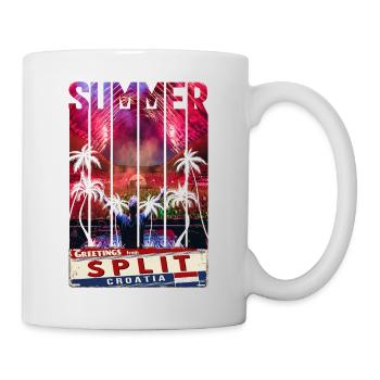 Croatie Croatie Hrvatska Ultra été Split musique - Mug blanc - blanc - Droite
