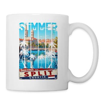 Croatie Croatie Hrvatska Ultra été Split musique - Mug blanc - blanc - Droite