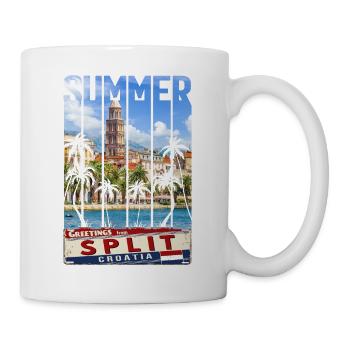 Croatie Croatie Hrvatska Ultra été Split musique - Mug blanc - blanc - Droite
