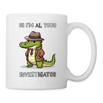 Hi, I'm Al your Investigator - Mug - white - Right