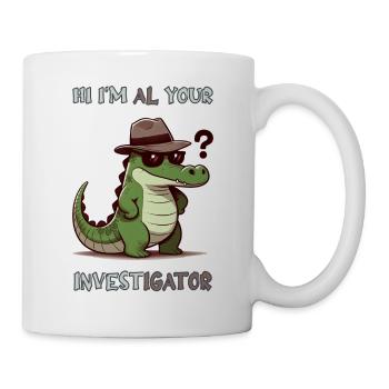 Hi, I'm Al your Investigator - Mug - white - Right