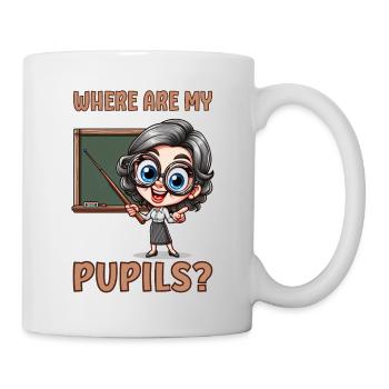 Où sont mes élèves ? - Mug blanc - blanc - Droite