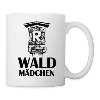 Wald Mädchen Rennsteig - Tasse - Weiß - Rechts