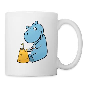 Nilpferd Sandburg - Tasse - Weiß - Rechts