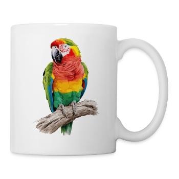 Ara Papagei für einen Vogelliebhaber - Tasse - Weiß - Rechts