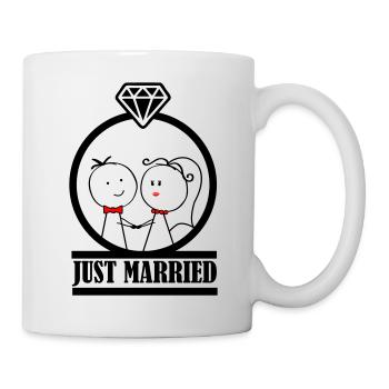 married couple just married 001 - Mug - white - Right