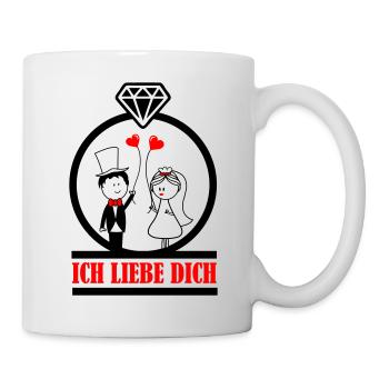 ich liebe dich 002 - Tasse - Weiß - Rechts