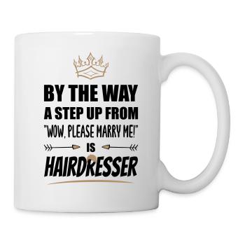 Le coiffeur est le plus attrayant ! - Mug blanc - blanc - Droite