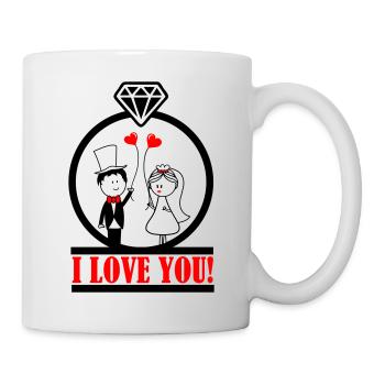 i love you 2 - Mug - white - Right