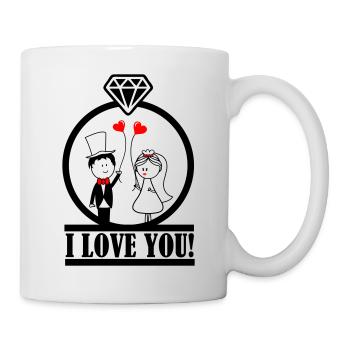 love you 1 - Mug - white - Right
