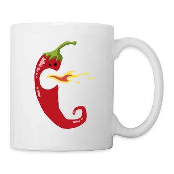 Piment au feu - Mug blanc - blanc - Droite