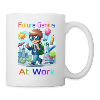 Future Genius at work - Tasse - Weiß - Rechts