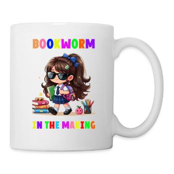 Bookworm in making - Tasse - Weiß - Rechts