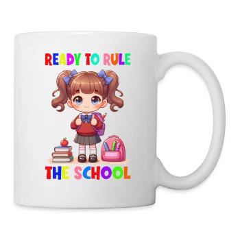 Ready to rule the school - Tasse - Weiß - Rechts