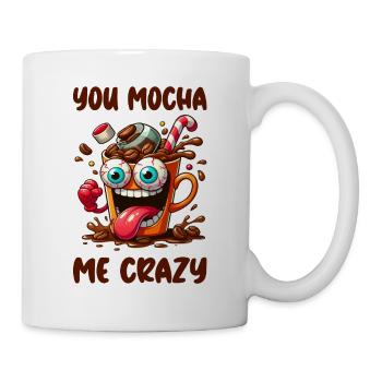 Tu me mokas fous - Mug blanc - blanc - Droite