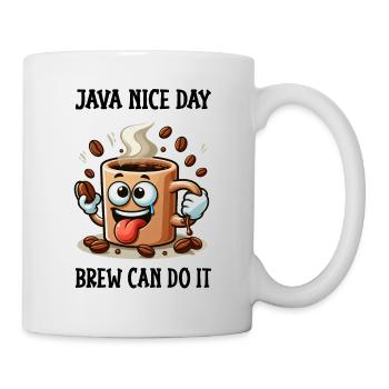 Belle journée à Java - Brew peut le faire - Mug blanc - blanc - Droite
