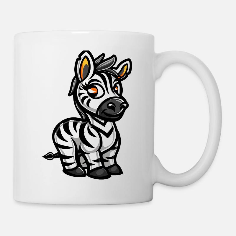 Zebra Comic - Tasse - Weiß